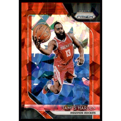 2018-19 Panini Prizm Prizms Red Ice #34 James Harden