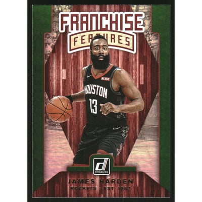2019-20 Donruss Franchise Features Green Flood #26 James Harden