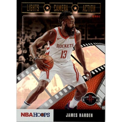 2019-20 Hoops Lights Camera Action Holo #29 James Harden