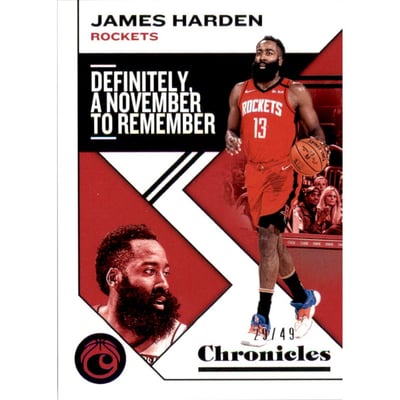 2019-20 Panini Chronicles Purple #2 James Harden