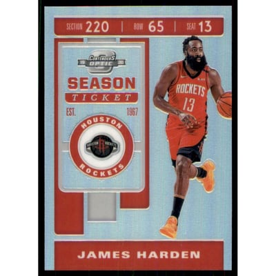 2019-20 Panini Contenders Optic Silver #100 James Harden