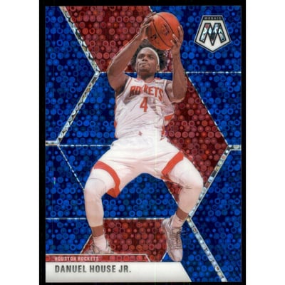 2019-20 Panini Mosaic Mosaic Fast Break Blue #154 Danuel House Jr.