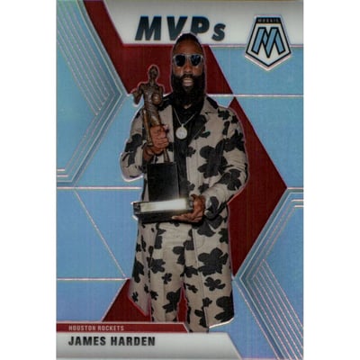 2019-20 Panini Mosaic Silver #296 James Harden MVP