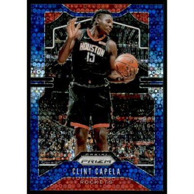 2019-20 Panini Prizm Prizms Fast Break Blue #110 Clint Capela