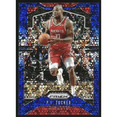 2019-20 Panini Prizm Prizms Fast Break Blue #111 P.J. Tucker