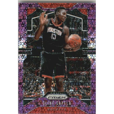 2019-20 Panini Prizm Prizms Fast Break Purple #110 Clint Capela