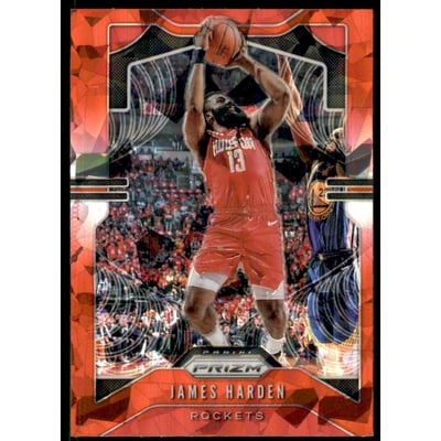 2019-20 Panini Prizm Prizms Red Ice #107 James Harden