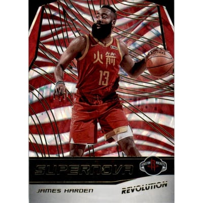 2019-20 Panini Revolution Supernova Fractal #4 James Harden