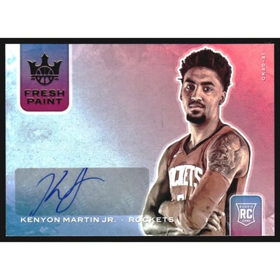 2020-21 Court Kings Fresh Paint Autographs #1 Kenyon Martin Jr./75