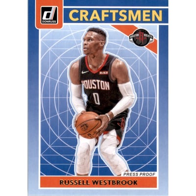 2020-21 Donruss Craftsmen Press Proof #1 Russell Westbrook