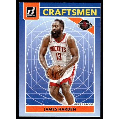 2020-21 Donruss Craftsmen Press Proof #14 James Harden