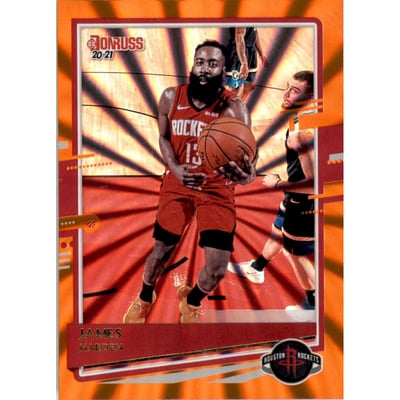 2020-21 Donruss Holo Orange Laser #37 James Harden