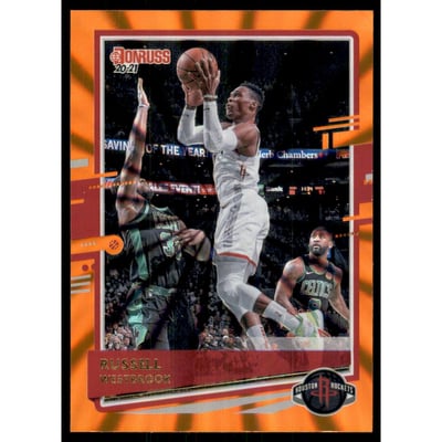 2020-21 Donruss Holo Orange Laser #64 Russell Westbrook