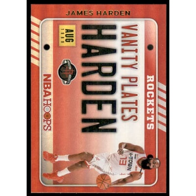 2020-21 Hoops Vanity Plates Holo #5 James Harden