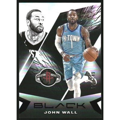 2020-21 Panini Black #55 John Wall