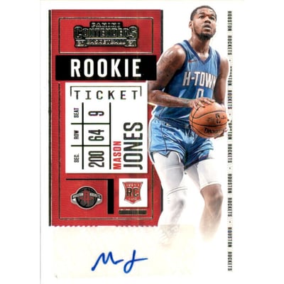 2020-21 Panini Contenders #157 Mason Jones AU RC