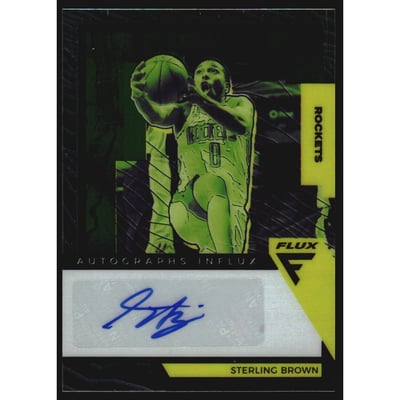 2020-21 Panini Flux Influx Autographs #16 Sterling Brown