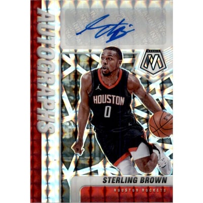 2020-21 Panini Mosaic Autographs Mosaic #60 Sterling Brown