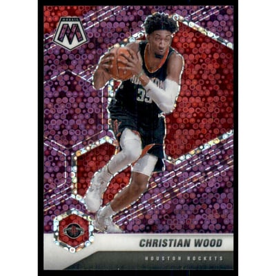 2020-21 Panini Mosaic Mosaic Fast Break Purple #165 Christian Wood