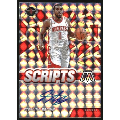 2020-21 Panini Mosaic Scripts #60 Sterling Brown