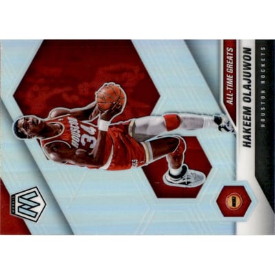 2020-21 Panini Mosaic Silver #284 Hakeem Olajuwon