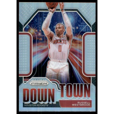 2020-21 Panini Prizm Downtown Bound Prizms Silver #17 Russell Westbrook