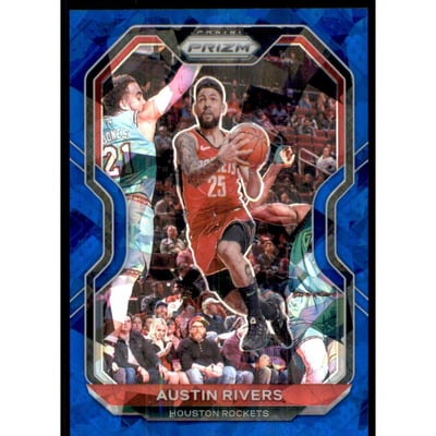 2020-21 Panini Prizm Prizms Blue Ice #182 Austin Rivers