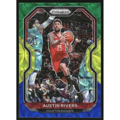 2020-21 Panini Prizm Prizms Choice Blue Yellow and Green #182 Austin Rivers