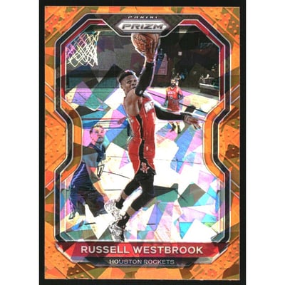 2020-21 Panini Prizm Prizms Orange Ice #248 Russell Westbrook