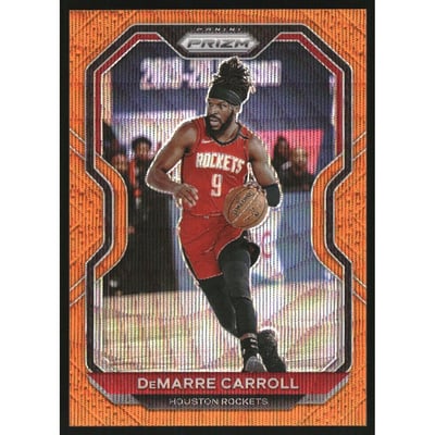 2020-21 Panini Prizm Prizms Orange Wave #205 DeMarre Carroll