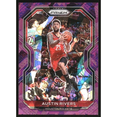 2020-21 Panini Prizm Prizms Purple Ice #182 Austin Rivers
