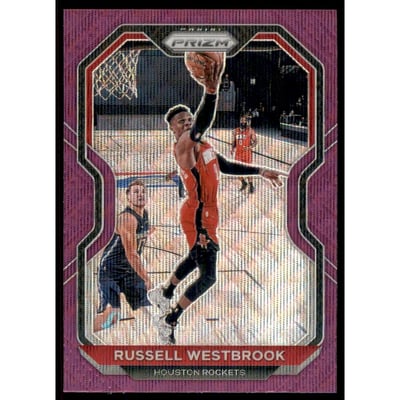 2020-21 Panini Prizm Prizms Purple Wave #248 Russell Westbrook