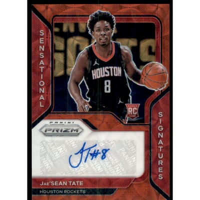 2020-21 Panini Prizm Sensational Signatures Prizms Choice #51 Jae'Sean Tate