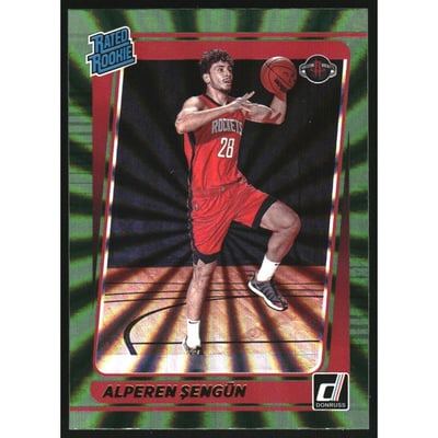 2021-22 Donruss Holo Green Laser #219 Alperen Sengun RR