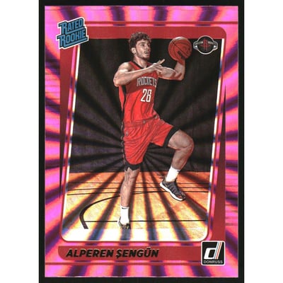 2021-22 Donruss Holo Pink Laser #219 Alperen Sengun RR