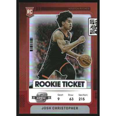 2021-22 Panini Contenders Optic Rookies Red #5 Josh Christopher