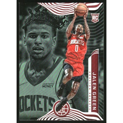 2021-22 Panini Illusions Trophy Collection Emerald #152 Jalen Green