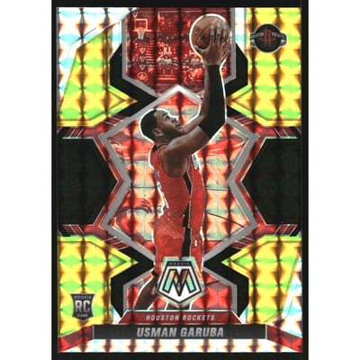 2021-22 Panini Mosaic Mosaic Choice Black Gold #222 Usman Garuba