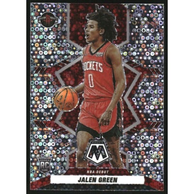 2021-22 Panini Mosaic Mosaic Fast Break Silver #262 Jalen Green DEB