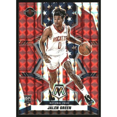 2021-22 Panini Mosaic Mosaic Red #259 Jalen Green NP