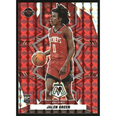 2021-22 Panini Mosaic Mosaic Red #262 Jalen Green DEB
