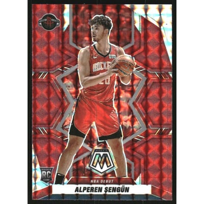 2021-22 Panini Mosaic Mosaic Red #272 Alperen Sengun DEB