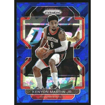 2021-22 Panini Prizm Prizms Blue Ice #235 Kenyon Martin Jr.