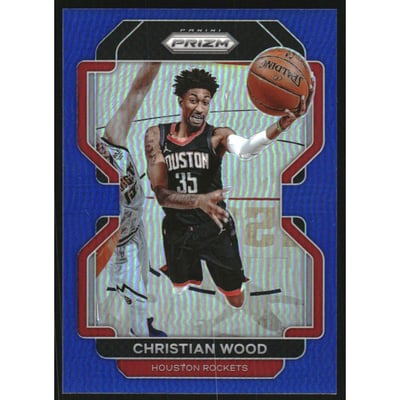 2021-22 Panini Prizm Prizms Blue #112 Christian Wood