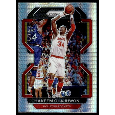 2021-22 Panini Prizm Prizms Hyper #265 Hakeem Olajuwon