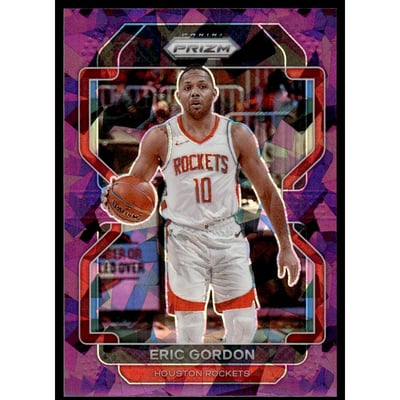 2021-22 Panini Prizm Prizms Purple Ice #169 Eric Gordon