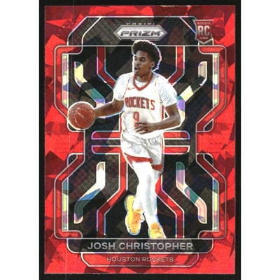 2021-22 Panini Prizm Prizms Red Ice #324 Josh Christopher