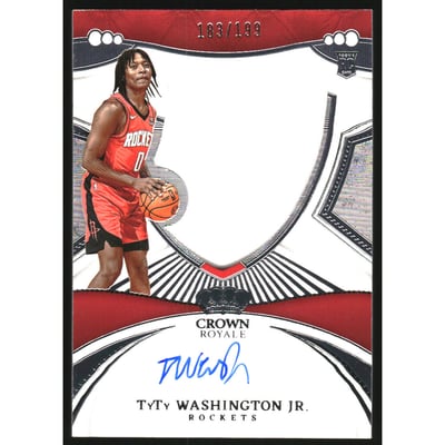 2022-23 Crown Royale #105 TyTy Washington Jr. JSY AU