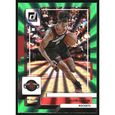 2022-23 Donruss Holo Green Laser #150 Jalen Green