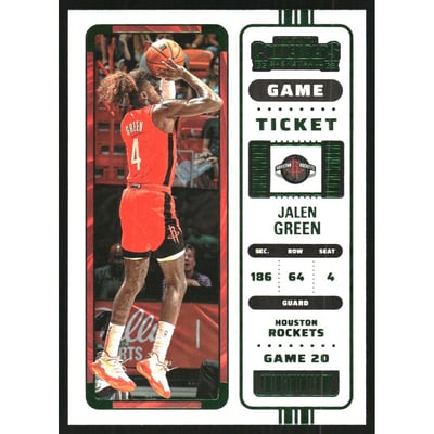 2022-23 Panini Contenders Game Ticket Green #70 Jalen Green